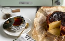 【秋日甜品：桂花南瓜栗子巴斯克+黑糖蜜椰香南瓜布丁】【mini可颂三明治】【北鼎迷你烤箱食谱】