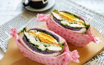 开放式鸡蛋吐司三明治