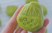 好运莲莲｜椰香斑斓莲蓉咸蛋黄广式月饼｜自制斑斓莲蓉馅料｜