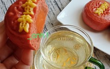 低糖少油不上火的莲蓉蛋黄月饼～冰皮、馒头版系列A *花儿馒头145