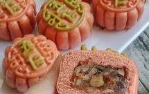 低糖少油不上火的老伍仁月饼～冰皮、馒头版系列H *花儿馒头152