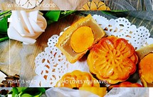 #月是故乡明#中秋月饼之广式月饼（豆沙蛋黄、莲蓉蛋黄、芝麻肉松馅）