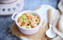 虾仁豆腐蒸水蛋【9月北鼎养生壶食谱】