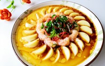 玉子豆腐虾仁蒸蛋