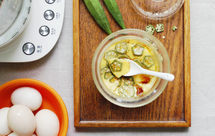 秋葵蒸蛋【7月北鼎养生壶食谱】