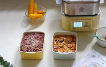 瑶柱虾仁蒸蛋羹+杂粮饭【3月北鼎蒸炖锅食谱】