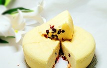 蔓越莓玉米面戚风蒸蛋糕