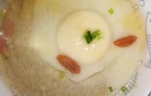 蓬松暄软的「玉米面花卷」配虾酱蒸蛋