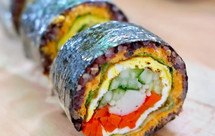 低脂又营养，三色糙米海苔饭团