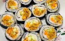 纯素美食|猴头菇丝寿司