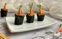 胡萝卜盆栽寿司