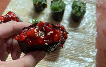 八爪鱼海草寿司