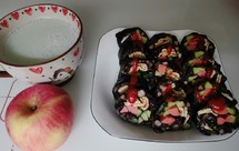 减肥期也可以吃的杂粮寿司来啦