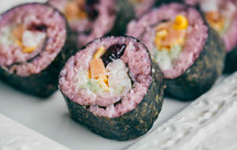 无需寿司醋的蔓越莓北极虾少女心寿司