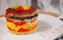 鳗鱼千层寿司蛋糕