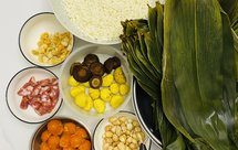 紫糯米蜜枣粽子