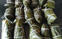 粽子包法之一 枕头肉粽