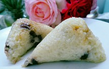 软糯红豆大枣粽子