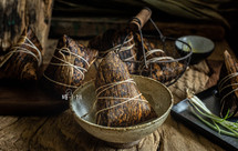 【闽南烧肉粽】笋壳豹纹粽子