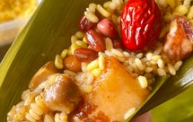 史上最强蛋黄五花肉粽｜鸡汤粽｜甜咸一齐满足｜伊比利亚黑猪五花+葱油鸡汤炒糯米+酒烤咸蛋黄+超多配料｜