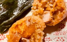 小白第一次咸蛋黄鲜肉粽+甜桂花西米水晶粽+玫瑰奇亚籽养生粽子