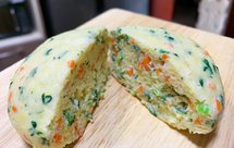 宝宝9个月辅食：简单到不行的米粉蒸蛋糕（消耗米粉）