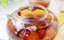 柠檬玫瑰花茶懒人精致下午茶