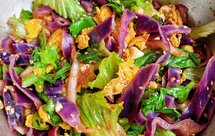 减脂餐—生菜紫甘蓝拌鸡蛋