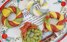 【原创】圣诞节花环馒头