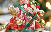 圣诞节经典草莓塔蛋糕