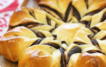 2020圣诞节--雪花豆沙面包