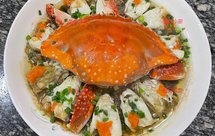 年夜饭大菜之 蒜蓉粉丝蒸红膏梭子蟹大家快来跟我学一下超详细的步骤