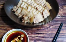 年夜饭凉菜肉拼盘-白切五花肉