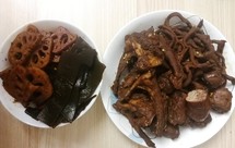 自制周黑鸭～完爆连锁店的麻辣鸭货和素菜～鸭肠鸭脖鸭锁骨藕片海带～