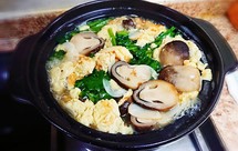 菠菜草菇煎蛋汤*不加味精鲜美鸡蛋高汤