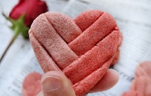 情人节编织爱心饼干