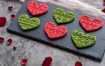 美美的情人节爱心饼干