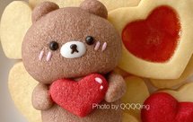 原创小熊告白饼干