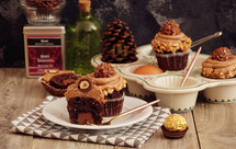 巧克力榛子杯子蛋糕（情人节应景蛋糕~）