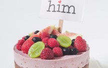 情人节甜点|免烤无奶油覆盆子可可腰果慕斯蛋糕 植物素食