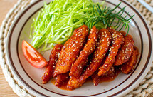 不油炸！超简单！！复刻街头人气小吃｜韩式辣鸡柳