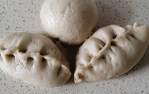 养生补血之红豆花生馅包子