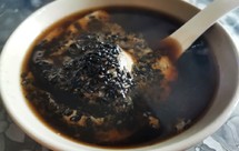 阿胶红糖黑芝麻炖蛋（补血气）