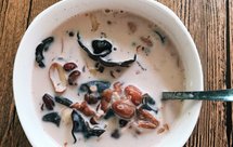 超好喝补血粥-牛奶木耳红豆花生汤