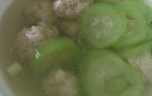 丝瓜肉丸汤！清淡去火！