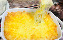 芝士焗土豆泥（烤箱版），小朋友们最爱