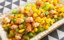 宝宝食谱---清新玉米粒炒虾仁