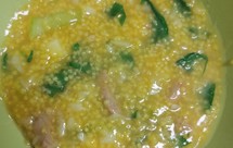 青菜山药瘦肉小米粥