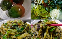 皮蛋辣椒擂茄子少油低脂版夏季下饭凉拌菜减肥餐