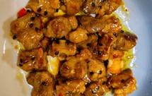 创意菜-百香果蜂蜜炒排骨